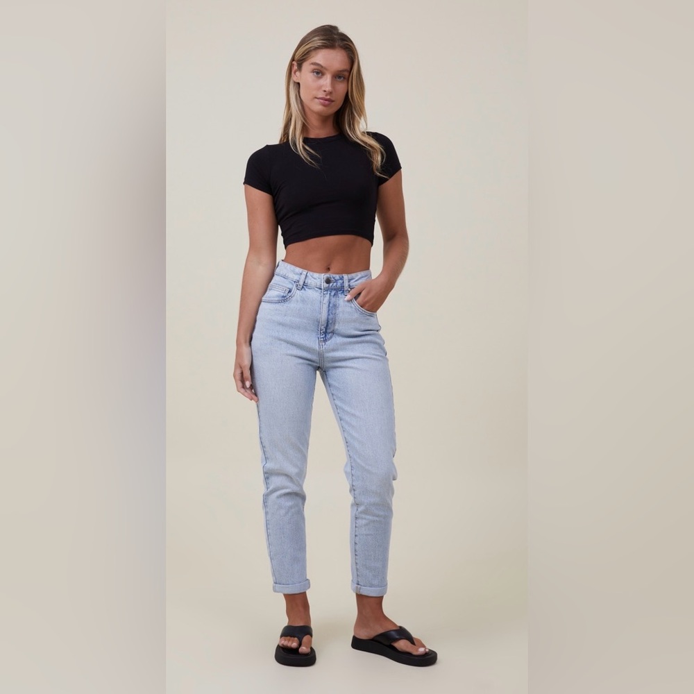 Cotton On Women's Light Blue Straight Leg Jeans